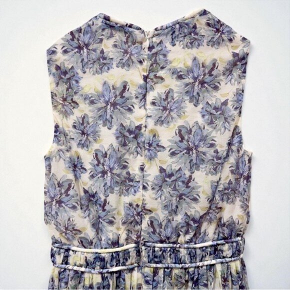 NWT En Saison Odessa Sleeveless Mini Dress Blue Ivory - Picture 8 of 8